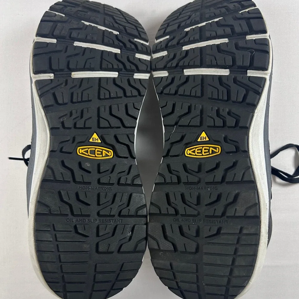 KEEN Utility Vista Energy Mid Work Boots Mens 14D Black Carbon Fiber Toe